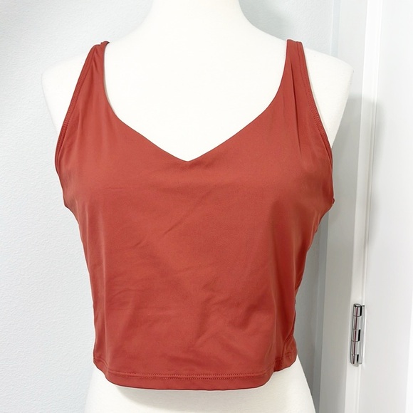TikTok Shop XXL Brown Longline Athleisure Sports Bra Crop Tank Top - Picture 1 of 7